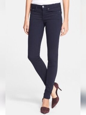 Vince Riley Legging Jeans Dark Blue Denim Cropped Ankle Coastal Wash
